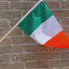 'Happy St. Patrick's Day' Green Shamrock Hand Waver Flag