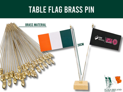 Table Flag Brass Pin