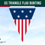 USA Triangle Bunting Flag