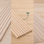 Three panels show natural wood flagpole rods on a light wood background, labeled 19MM, 13MM, and 6MM, with a Flags Ireland logo in the lower left corner.