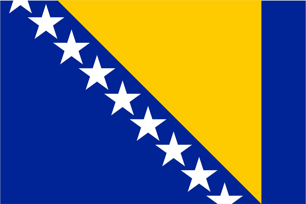 Bandeira Nacional da Bósnia e Herzegovina