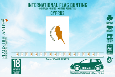 Wimpelkette mit Zypern-Flagge