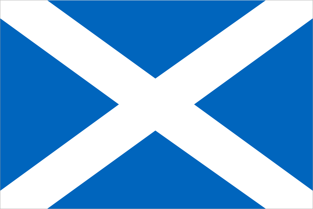 Escócia - Bandeira da Cruz de Santo André